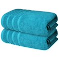 thumbnail image 1 of Infinitee Xclusives Juego De 2 Toallas De Baño De Lujo 100% Algodón (27 X 54 Pulgadas) (Toallas De Baño De Color Verde Azulado Sereno, Paquete De 2), 1 of 5