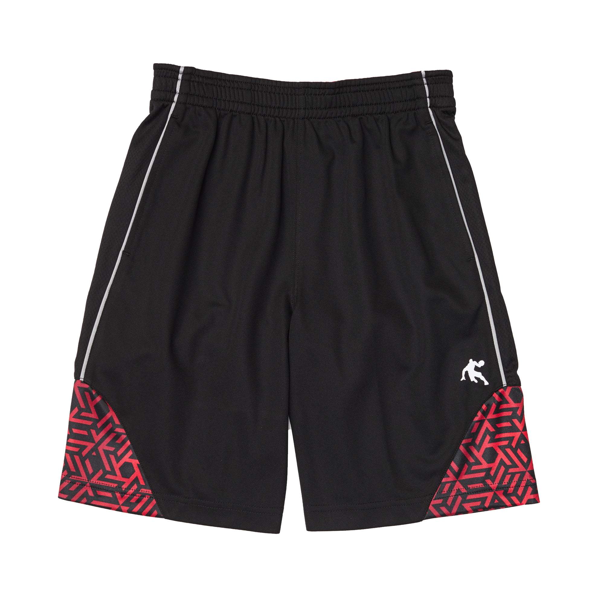 AND1 Boys' Polyester Mesh Conversion Basketball Gym & Workout Shorts