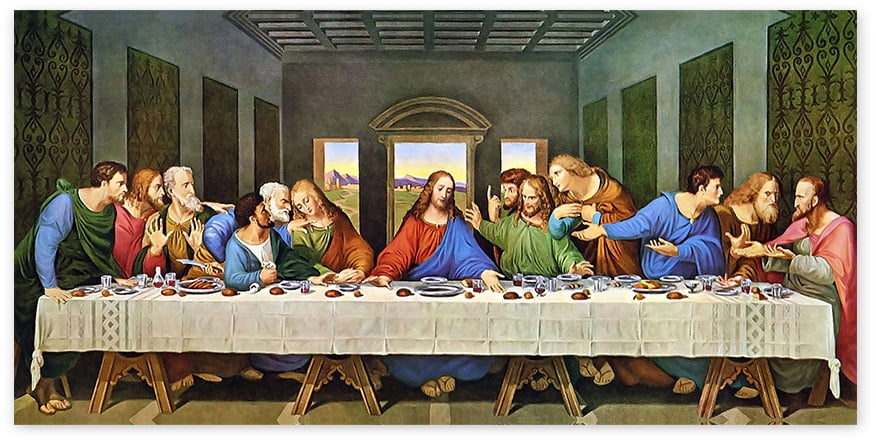 Jesus Last Supper Metal Wall Art by Leonardo Da Vinci Artwork - Etsy