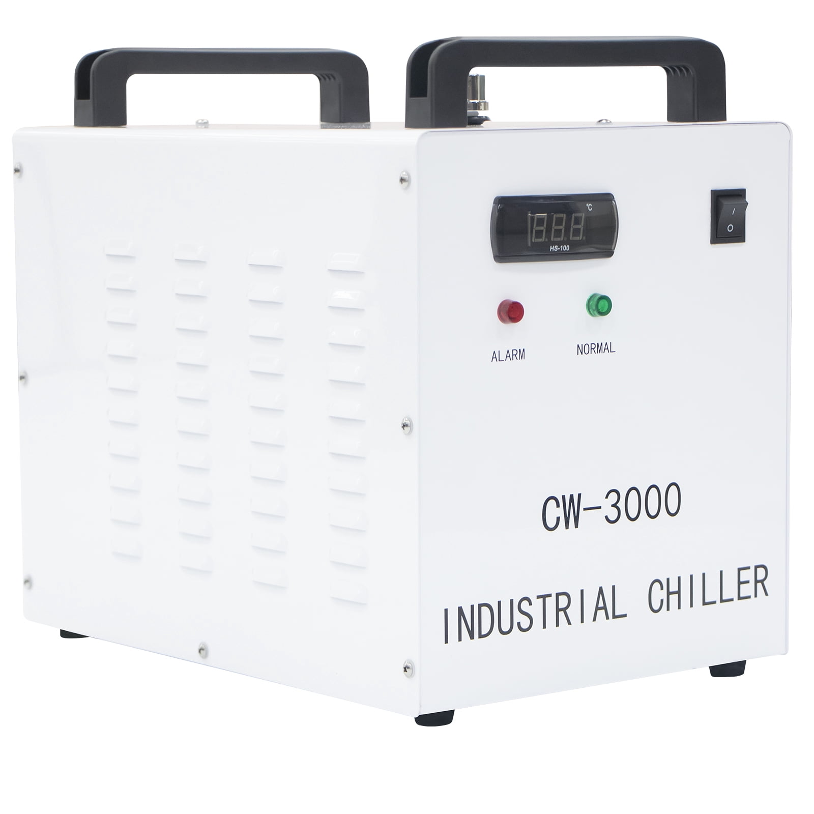 Water Chiller,CW-3000 Industrial Water Chiller 9L,Water Cooling System,Thermolysis Type Water Cooling Chiller Machine for 60W 80W Laser Engraving Machine