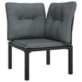 thumbnail image 2 of vidaXL 7 Piece Garden Lounge Set Black and Grey Poly Rattan, 2 of 5