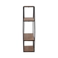 thumbnail image 3 of Metal 24" Hexagon Wall Shelf with Mirror, Brown 23.6"H - 26.8" x 5.9" x 23.6", 3 of 6