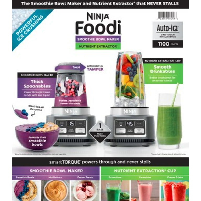 Ninja Foodi Smoothie Bowl Maker and Nutrient Extractor/Blender 1200WP with  Exclusive Sauce Preset