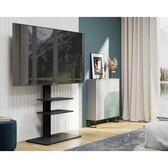 FITUEYES Universal Swivel Floor TV Stand with Mount for 32-65 inch Screens