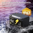 thumbnail image 4 of Batería GOLDENMATE 12 V 12 Ah LiFePO4 IP67 Impermeable, 4 of 9