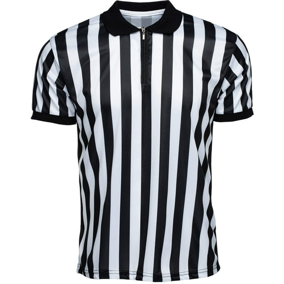 Murray Sporting Goods Men's Official Pro-Style Collared Referee Shirt, Officiating Jersey for Basketball, Football, Volleyball (Medium)