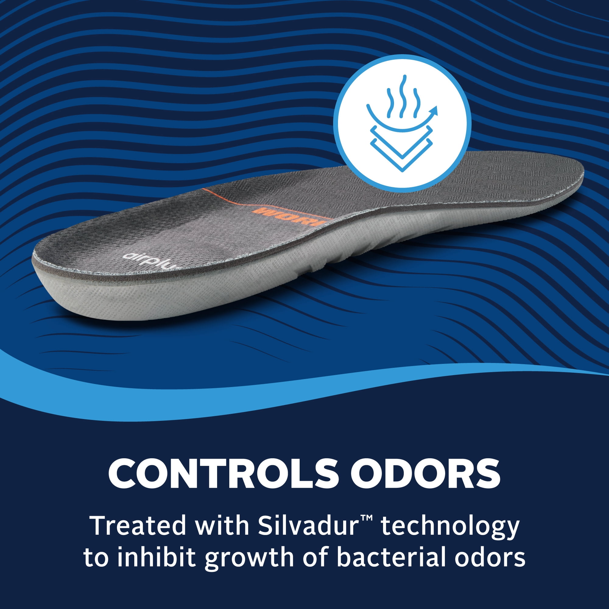 Airplus Ultra Work Memory Insole Men's 7-13 Male