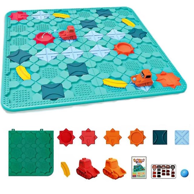 Juego de construcción de carreteras lógicas, juego de rompecabezas de laberinto de construcción de carreteras, juguete educativo para niños