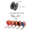 thumbnail image 3 of Professional Diving Reel Double End Hook Flat Rope Winding Line Spool Stainless Steel Dive Gear Outdoor Equipment Accessory 30m Grey, 3 of 8