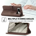 thumbnail image 2 of Pixel 7A Wallet Case for Google Pixel 7A Premium Luxury PU Leather Wallet Flip Magnetic Clasp Cover Retro 7A Case Credit Card Holder Kickstand Shockproof Case,
Brown, 2 of 7