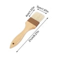 thumbnail image 3 of Natural Wood Handle Basting Brushes, Pastry and Oil Brush for Grilling and Baking, Soft Bristle Food Brush for Kitchen Cooking, BBQ and Baking Accessory, 3 of 9