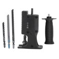 thumbnail image 2 of Electric Saw Attachment, Lightweight Reciprocating Saw Adapter Easy To Install Comfortable Grip High Efficiency with 3PCS Blades for Wood Metal Cutting, 2 of 8