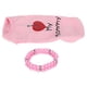 thumbnail image 3 of Ropa para mascotas con Collar Bling Bling Algodón Rosa XS, 3 of 12