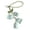 Blue, variant on Pears Chain and Flower Keychain Knitted Flowers Bag Pendant Colorful Keyring for Women Handmade Key Chain Ornament