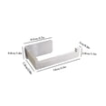 thumbnail image 2 of Soporte de papel higiénico para baño de estilo montado en la pared, soporte para toallas de papel de baño para el hogar, acero inoxidable, plateado seitruly  HA4513-01B, 2 of 6