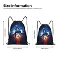thumbnail image 4 of Bolsa con cordón clásica de Mickey Mouse, plegable, para deportes, fitness, unisex, para viajes y deportes de playa, 4 of 8