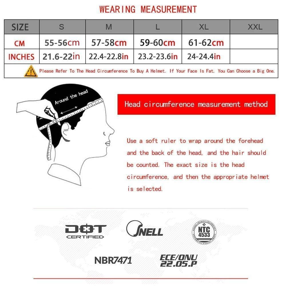 HNJMOTO Personalized Cool Cat Ear Motorcycle Helmet Four Seasons Full Helmet DOT