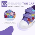 thumbnail image 3 of FUNCOO PLUS Kids Sneakers Toddler Girls Canvas Shoes with Hook and Loops, Star, Size 12, 3 of 5
