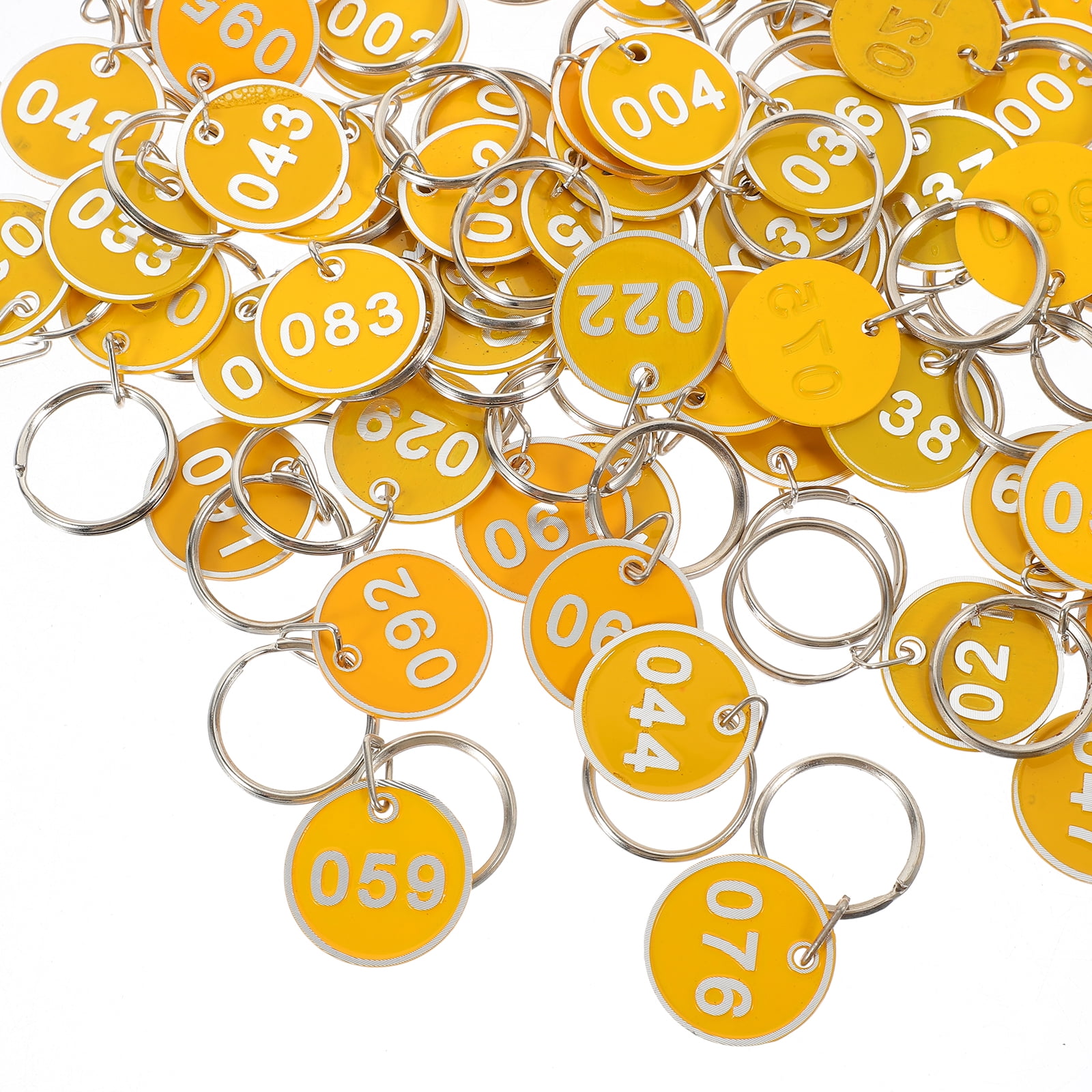 MLINS 300 Pcs  Convenient Key Tags Number from 1 to 100 Sauna Storage Number Tags