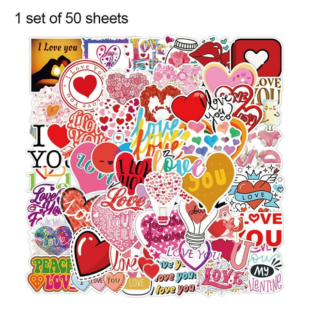 50pcs Suitcase Sticker PVC Waterproof Laptop Decal PVC Laptop English Phrase Refrigerator Decoration Paster, Type 8