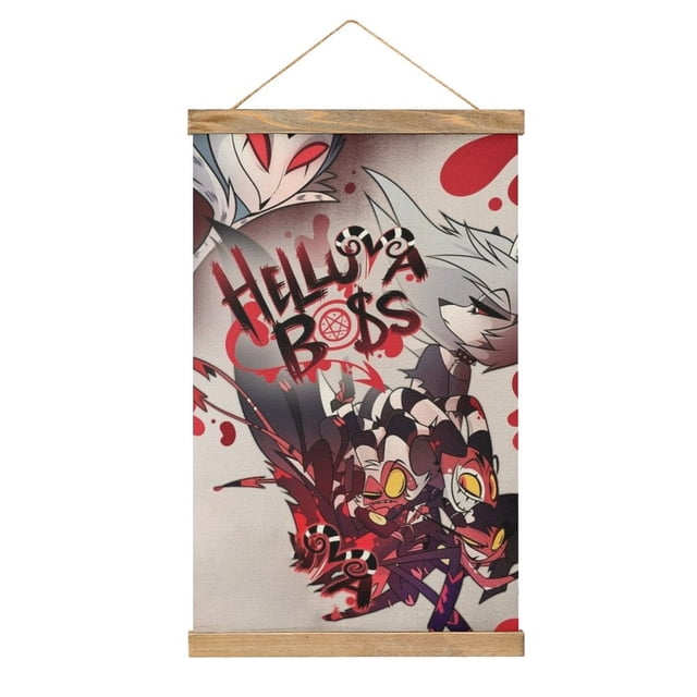 Póster de manga de Helluva Boss Anim, obras de arte, póster en lienzo, regalos de arte, póster de lienzo para decoración de sala de estar, póster de regalo