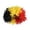 A - E, variant on Sports Fan Curly Synthetic Wig Sport Flag Color Wig for Game Day Events Outdoor Gatherings & Soccer Parties