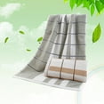 thumbnail image 2 of WASHWEPE 2Pcs Shower Towel Cotton Wash Resistant Light Yellow and Light Grey for Home Users, 2 of 5