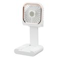 thumbnail image 1 of Portable Mini Fan, Foldable Handheld Hanging Neck Fans with Phone Holder and Power Bank Function 3000mAh USB Rechargeable Small Personal Desk Fan for Travel Office Camping, 1 of 8