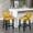 Yellow, variant on Blue Bar Stools Set of 2, Seizeen Counter Height Wing-Back Bar Chairs with Wooden Legs, Button Tufted Velvet Upholstered Breakfast Dining Chairs with Nailhead Trims, for Kitchen Living Room Apartment