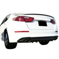thumbnail image 3 of Ikon Motorsports Compatible with Kia Optima K5 V1 Style Rear Bumper Lip Diffuser 7 Fin Matte Black ABS, 3 of 7
