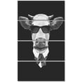 thumbnail image 2 of Funny Cow in Suit with Glasses - Animal Canvas Art Print, 2 of 3