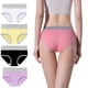 thumbnail image 4 of Minnieouse 5 piezas de ropa interior de cintura alta para mujer, bragas de algodón, cintura elástica, calzoncillos, calzoncillos, abertura de Type2 NO2, 4 of 6