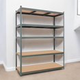 thumbnail image 6 of Tcbosik 5-Tier Adjustable Heavy Duty Steel Shelving Unit, Storage Rack Organizer for Garage, Kitchen, Office, Laundry, Basement (Gray, 43.3"L x 17.72"W x 70.87"H), 6 of 6