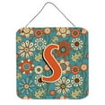 thumbnail image 5 of Carolines Treasures CJ2012-MDS66 Letter M Flowers Retro Blue Wall or Door Hanging Prints 6HX6W multicolor, 5 of 7