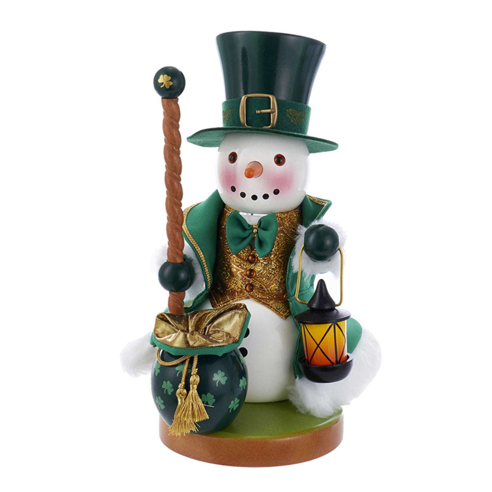 Kurt Adler 12.5 Inch Steinbach Irish Snowman Nutcracker
