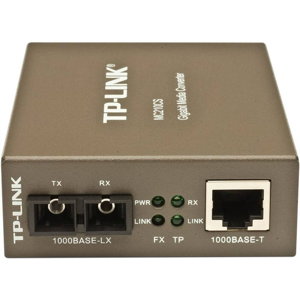 Convertidor de medios TP-Link MC210CS SC a RJ-45 MC210CS