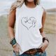 thumbnail image 2 of Verano mujer moda cuello redondo impreso sin mangas casual camisetas sin mangas Fridja gh5155, 2 of 5