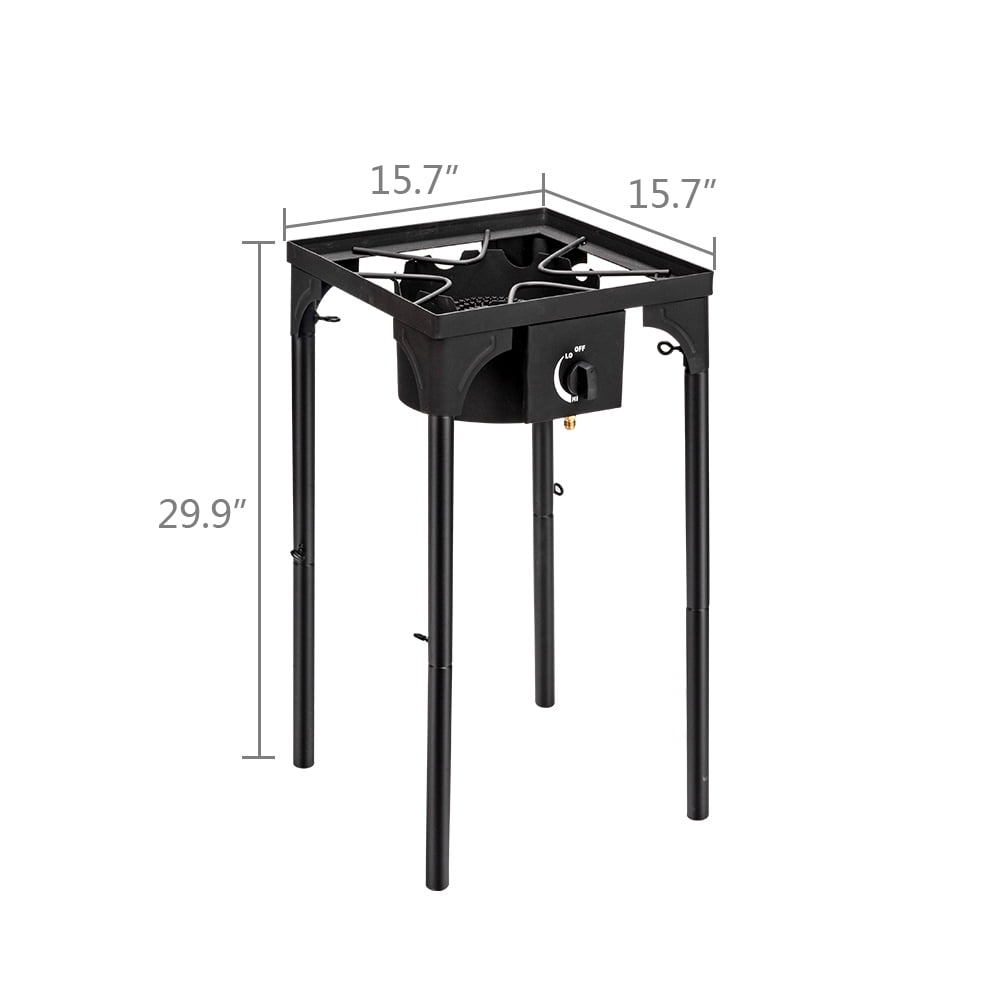 Outdoor Camp Stove High Pressure Propane Gas Cooker Portable Cast Iron Patio Cooking Burner