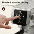 thumbnail image 4 of LINKChef 20-Bar Espresso Machine with Automatic Steam Wand, 1300W Professional Espresso Maker, 40 oz Removable Water Tank, Single & Double Shot, 4 of 11