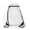 WHITE, variant on Liberty Bags - Zippered Drawstring Backpack - 8888 - White - Size: One Size