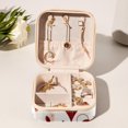 thumbnail image 6 of Valentine's Day Travel Portable Jewelry Organizer Box for Rings, Earrings, Necklaces, Bracelets, and More - Suitable for Girls and Women, 6 of 6