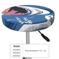thumbnail image 4 of Balery Great White Shark Velvet Round Bar Chair Cushion Cover Adjustable, Protects From Scratches And Stains, Soft & Washable Ideal For Wooden And Metal Stools - 14 Inch, 4 of 7