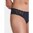 thumbnail image 5 of Joyspun Women's Microfiber and Lace Cheeky Panties, 3-pack, Sizes to 3XL, 5 of 8