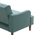 Mr. Kate Stella Vintage Convertible Sofa Bed Futon, Teal Velvet