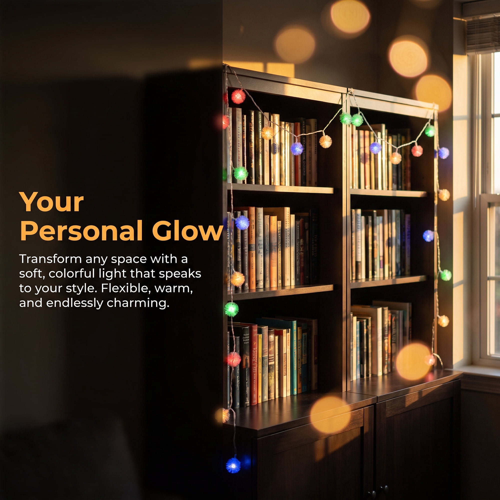 Unique Bargains Lights for Cozy Modern Fairy Lamps 4.9 ft Colorful Battery Operated