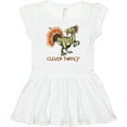thumbnail image 3 of Inktastic Clever Turkey Thanksgiving Dinosaur Girls Baby Dress, 3 of 5