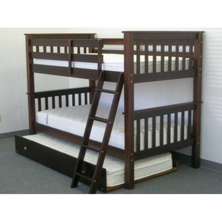 Bedz King Bunk Bed Twin Over Twin Mission Style Bedz King Bunk Bed Twin Over Twin Mission Style