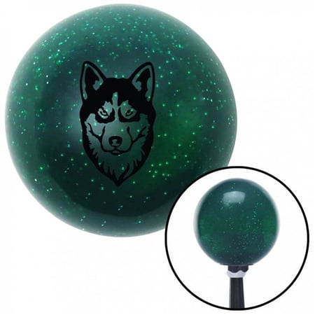 American Shifter Black Husky Green Metal Flake Shift Knob with M16 x 1.5 Insert Shifter Auto Manual Brody