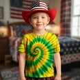 thumbnail image 5 of Razzly Toddler Kids Short-Sleeve Shirts and Tops, Tie Dye T-Shirts Graphic Cotton Shirt Kids Toddler Basics T Shirt Shirts for Summer Teens(Yellow,18-24 Months), 5 of 5