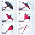 thumbnail image 3 of BCU [SET OF 2] FiddlerCo Smart Technology Double Layer Stay Dry Design Reversible Umbrella Set - Windproof UV Protection Outdoor Car Inverted Umbrella with C-Shaped Handle, 3 of 4